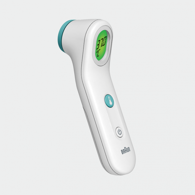 Braun Forehead Thermometer Left Angle